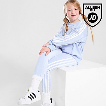 adidas Originals Girls' Velour Crew Tracksuit Children