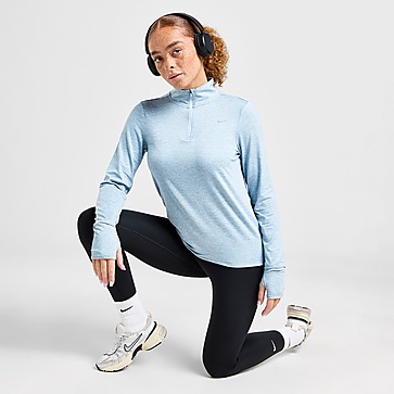 Nike Hardlooptop met korte rits en Uv-bescherming voor dames Swift