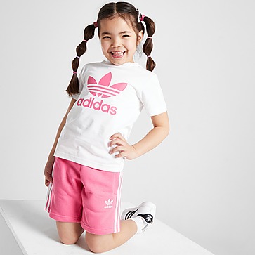 adidas Originals Girls' Trefoil T-Shirt/Shorts Set Children