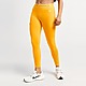 Oranje Nike 7/8-legging met halfhoge taille en mesh vlakken voor dames Pro