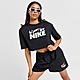 Zwart Nike Swoosh Crop T-Shirt Dames
