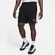 Zwart Nike Swoosh Fleece Shorts Heren