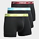 Zwart Nike 3 Pack Boxershorts Heren