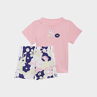 adidas Originals Flower Print Short en T-shirt Setje