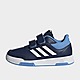 Blauw/Wit/Blauw adidas Tensaur Schoenen met Klittenband