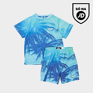 McKenzie Sunrise Palm T-Shirt/Shorts Swim Set Children