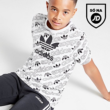 adidas Originals T-Shirt All Over Print Linear para Júnior
