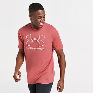 Under Armour FOUNDATION SS - Print T-shirt - black/white/red/black