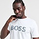 Branco BOSS T-Shirt Space Logo