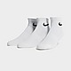 Branco/Preto Nike Pack de 3 pares de meias Lightweight Quarter