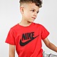 Vermelho/Preto Nike T-Shirt Futura Logo para Criança