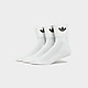 Branco/Branco/Preto/Preto adidas Originals 3-Pack Crew meias