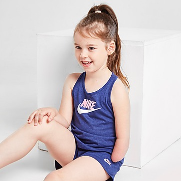 Nike Conjunto Camisola de Manga Cava/Calções Girls' Logo para Criança