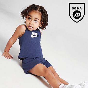 Nike Conjunto Camisola de Manga Cava/Calções Girls' Logo de Bebé