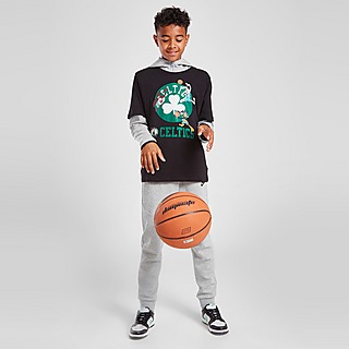 Official Team T-Shirt Space Jame x Boston Celtics Warm Up para Júnior