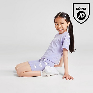 adidas Originals Conjunto T-Shirt/Calções Girls' Repeat Trefoil para Criança
