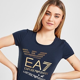 Emporio Armani EA7 T-Shirt Multi Logo para Mulher
