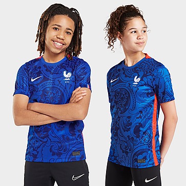 Nike Camisola Equipamento França Europeu Feminino 2022 para Júinior