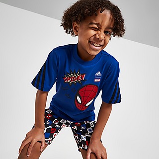 adidas x Marvel T-Shirt Spiderman 3-Stripes para Criança