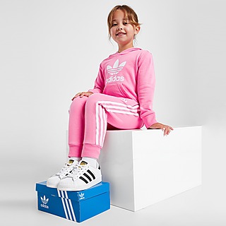 adidas Originals Girls' Trefoil Hooded fato de treino Children