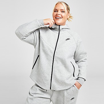 Nike Plus Size Tech Fleece Full Zip camisola com capuz