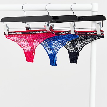 Tommy Jeans 3-Pack Lace Thongs