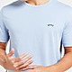 Azul BOSS T-Shirt Curved Logo