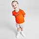 Or-De-Laranja Nike Conjunto de T-Shirt/Calções Double Swoosh Infantil