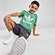 Verde/Cinzento adidas Originals Monogram Print T-Shirt/Shorts Set Children