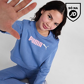 Puma Sweatshirt Girls' Boxy Logo Crew Júnior