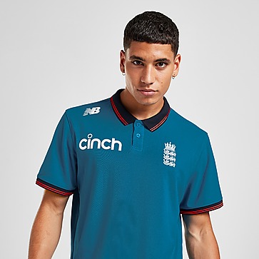 New Balance England Cricket Media Polo Shirt