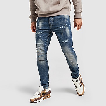 VALERE Washed Ripped Jeans