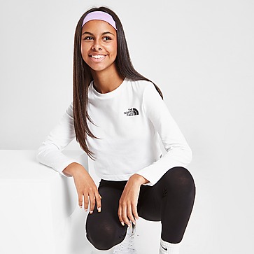 The North Face Girls' Long Sleeve Simple Dome Crop Top Junior