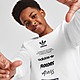 Vit adidas Originals Sticker Crew Sweatshirt Junior