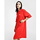 Red adidas Originals Adicolor Classics Big Trefoil T-Shirt Dress