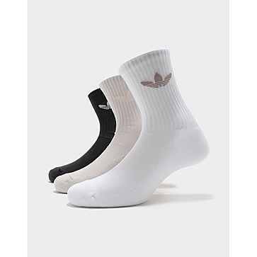 adidas Originals Cushioned Mid-Cut Trefoil Socks (3 Pairs)