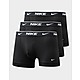 Black Nike Dri-FIT Essential Cotton Stretch Boxer Briefs (3 Pack)