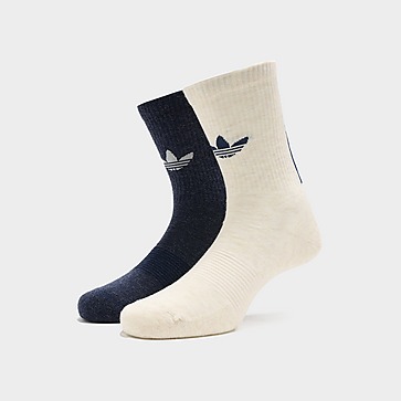 adidas Originals ถุงเท้า Trefoil Premium Crew Socks (2 คู่)