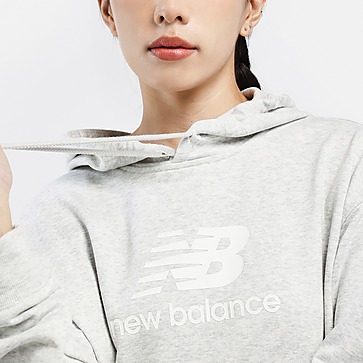 New Balance เสื้อฮู้ดดี้ผู้หญิง French Terry Stacked Logo