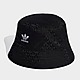 ดำ adidas Originals หมวก Trefoil Monogram Jacquard Bucket