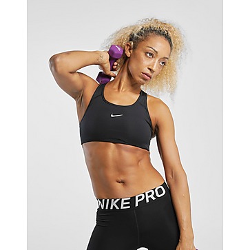 Nike เสื้อบรา MED PAD BRA BLACK