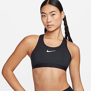 Nike สปอร์ตบราผู้หญิง Swoosh High Support Non-Padded Adjustable