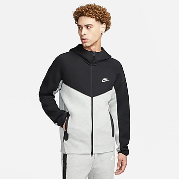 Nike เสื้อฮู้ดดี้ผู้ชาย Sportswear Tech Fleece Windrunner Full-Zip