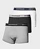 White/Grey/Black Emporio Armani Loungewear 3 Pack Trunks