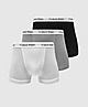 Grey/Black/White Calvin Klein Underwear 3 Pack Trunks