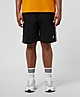 Black/White adidas Originals 3-Stripes Fleece Shorts
