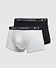 Black/Grey Armani Exchange 2 Pack Boxer Shorts