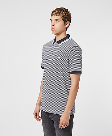 Michael Kors Feeder Stripe Short Sleeve Polo Shirt