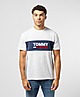 White/White Tommy Jeans Band Logo Short Sleeve T-Shirt