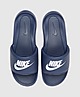 Blue Nike Victori Slides